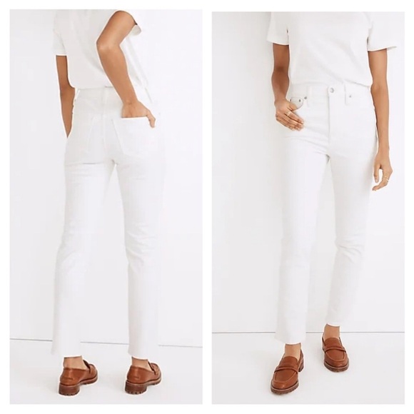 MADEWELL The Perfect Vintage Jean in White - Picture 1 of 11